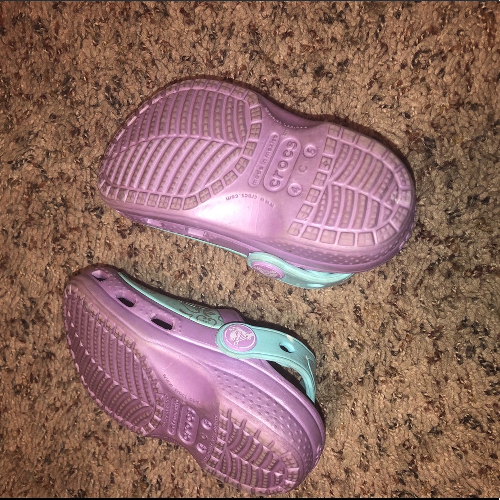 Disney Anna and Elsa crocs.